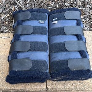 Shires Cob Set of 4 Blue Shipping Boots with Velcro